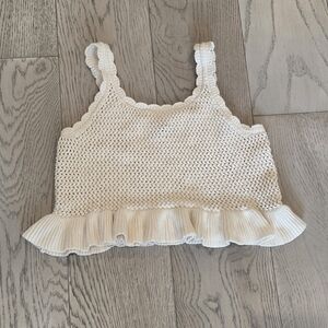 American Eagle Outfitters Beige Knit Top